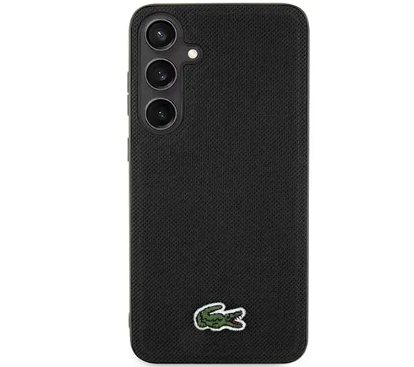 Lacoste LCHMS24MPVCK Hardcase Iconic Petit Pique MagSafe do Samsung Galaxy S24+ Czarny - TRZECI -55%, ALBO 5-TY ZA 1ZŁ