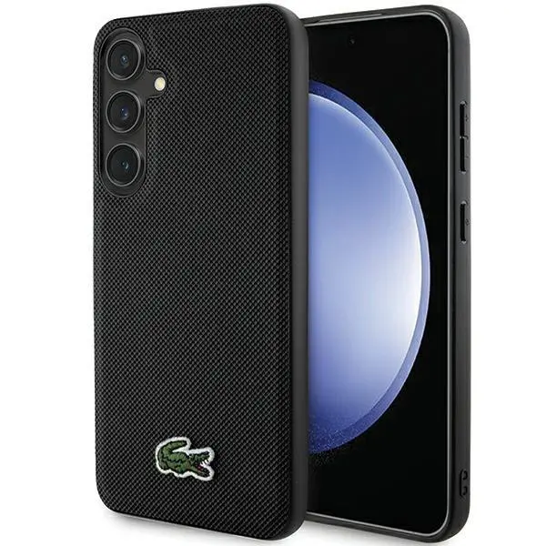 Etui Lacoste LCHMS24MPVCK Hardcase Iconic Petit Pique MagSafe do Samsung Galaxy S24+ Czarny