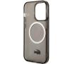 Etui Lacoste LCHMP15XULOK Hardcase Transparent MagSafe do iPhone 15 Pro Max Czarny