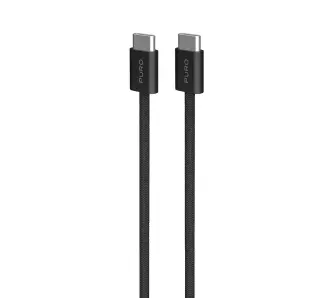 Kabel Puro USB-C do USB-C 60W 1,5m 60W Czarny