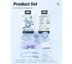 Słuchawki bezprzewodowe Acefast T8 Dokanałowe Bluetooth 5.3 Jasnoniebieski