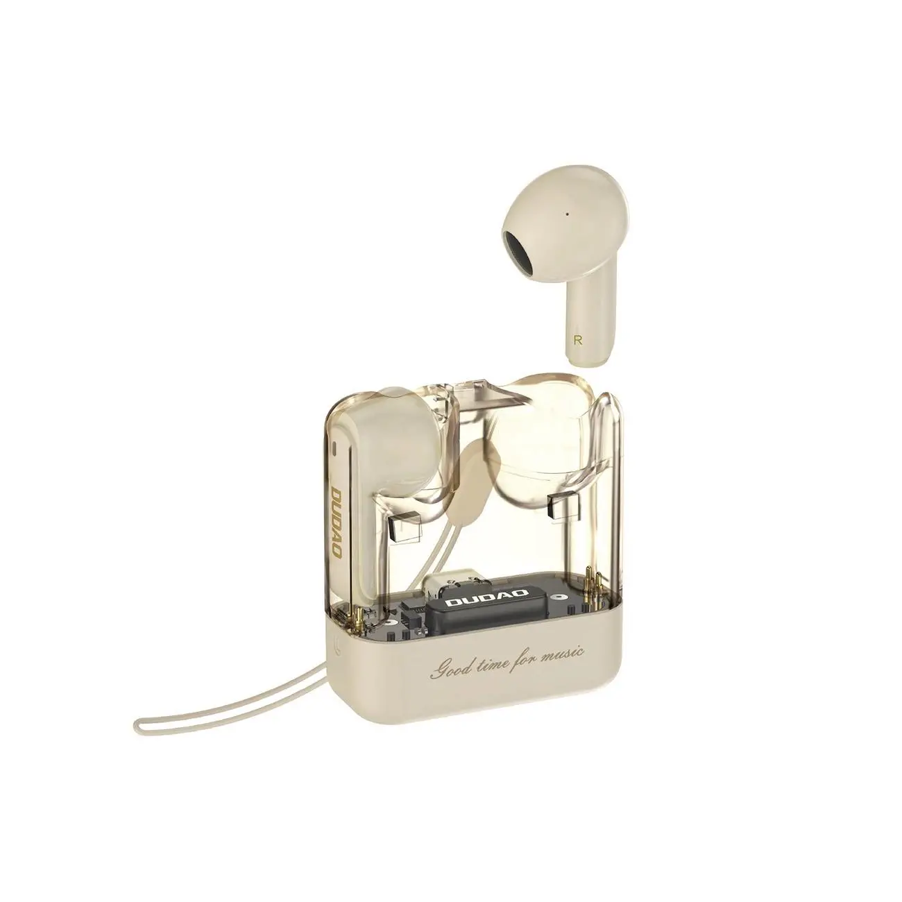 Słuchawki bezprzewodowe Dudao U18Pro Douszne Bluetooth 5.3 Beżowy