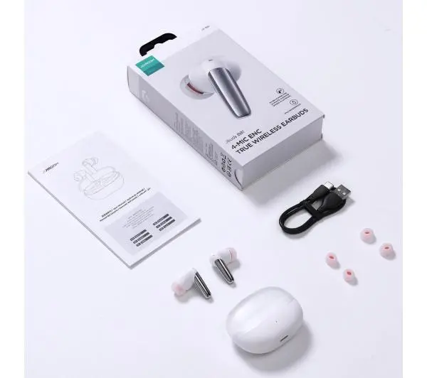 Joyroom Jbuds JR-BB1 Dokanałowe Bluetooth 5.3 Biały