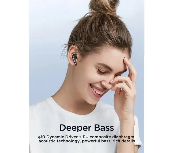 Joyroom Jbuds JR-BB1 Dokanałowe Bluetooth 5.3 Biały