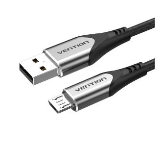 Kabel Vention USB 2.0 do microUSB COAHH 3A 2m Szary