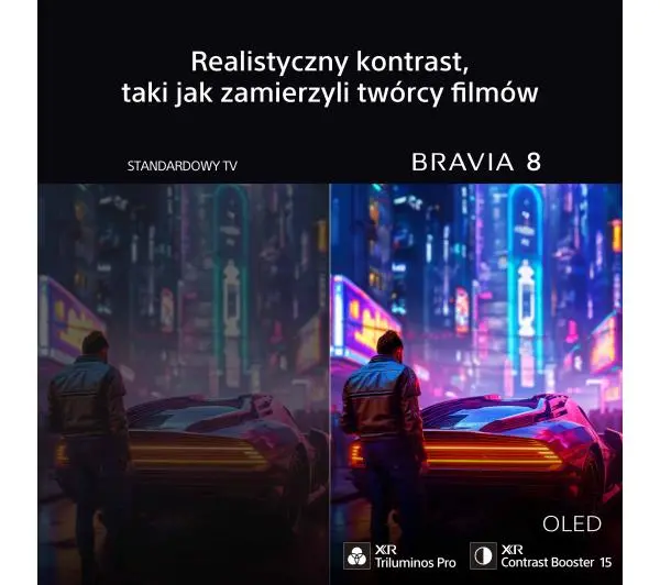 Sony BRAVIA 8  K-65XR80 65" 4K OLED 120Hz Google TV Dolby Vision Dolby Atmos HDMI 2.1 DVB-T2 - ⚡ EURO HIT CENOWY! ⚡ - Kup na Raty - RRSO 0%