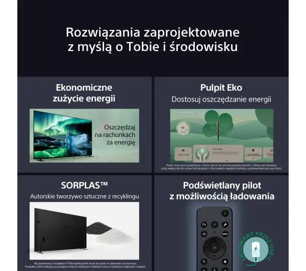 Sony BRAVIA 8  K-65XR80 65" 4K OLED 120Hz Google TV Dolby Vision Dolby Atmos HDMI 2.1 DVB-T2 - ⚡ EURO HIT CENOWY! ⚡ - Kup na Raty - RRSO 0%