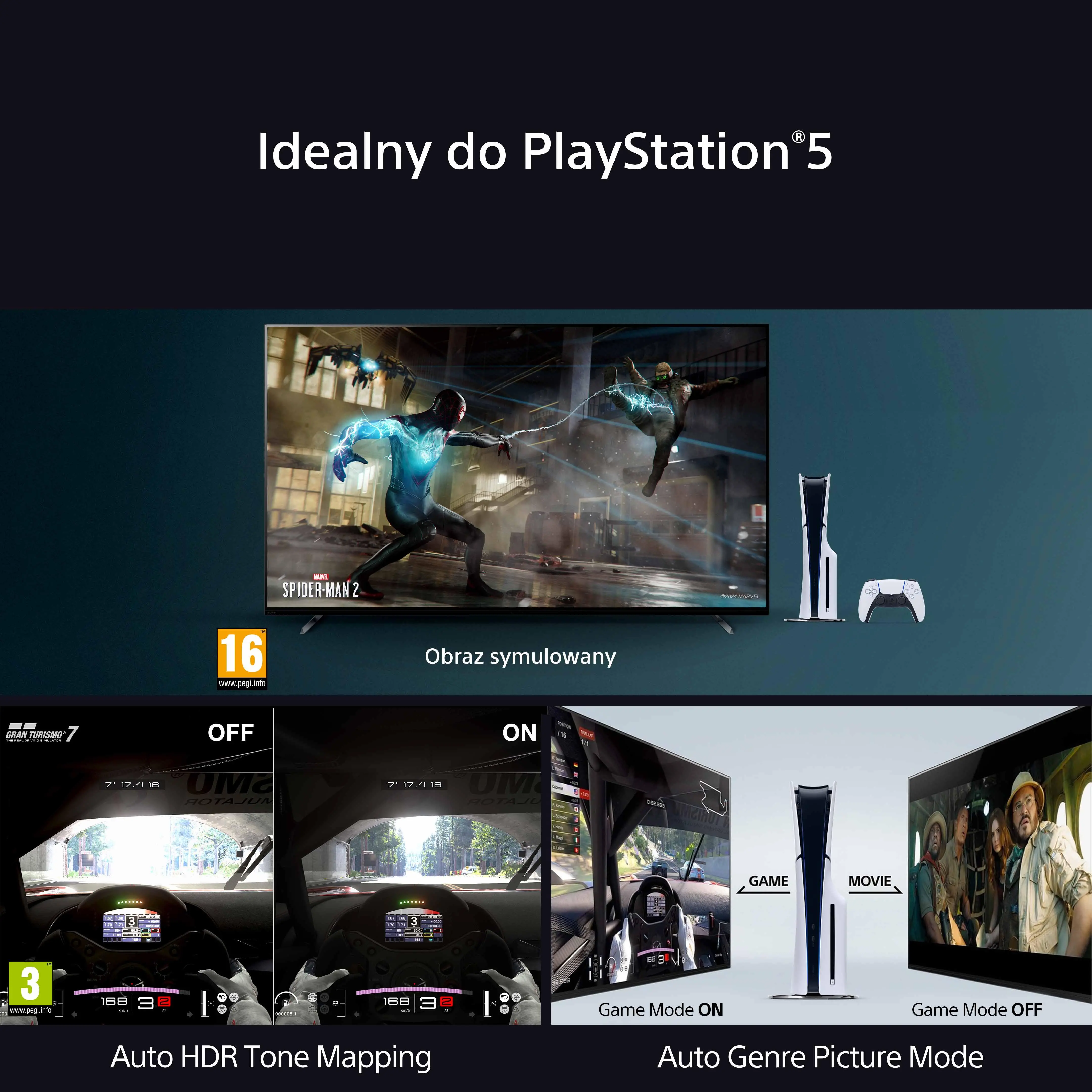 Telewizor Sony BRAVIA 8  K-65XR80 65" 4K OLED 120Hz Google TV Dolby Vision Dolby Atmos HDMI 2.1 DVB-T2