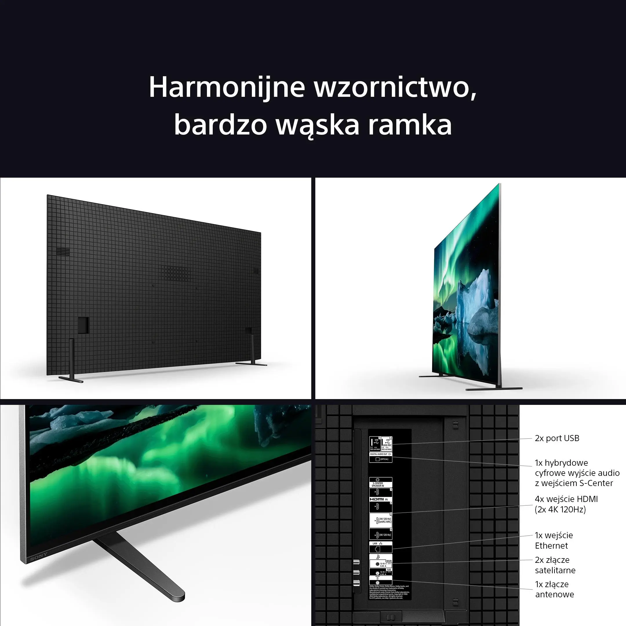 Telewizor Sony BRAVIA 8  K-65XR80 65" 4K OLED 120Hz Google TV Dolby Vision Dolby Atmos HDMI 2.1 DVB-T2