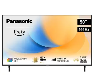 Panasonic TV-50W90AEG 50" LED 4K 144Hz Smart TV Funkcje AI Dolby Vision IQ Dolby Atmos HDMI 2.1 DVB-T2 - Kup na Raty - RRSO 0%