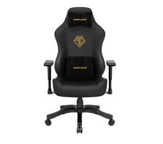 Anda Seat Phantom 3 L Gamingowy do 120kg Skóra ECO Czarno-złoty - Kup na Raty - RRSO 0%
