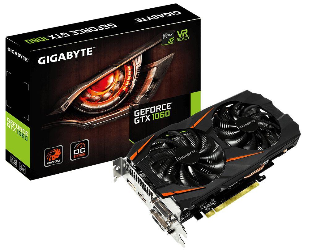 Gigabyte GeForce GTX 1060 WindForce OC 3GB GDDR5 192bit
