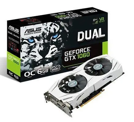 Karta graficzna ASUS GeForce GTX 1060 DUAL 6GB GDDR5 192bit