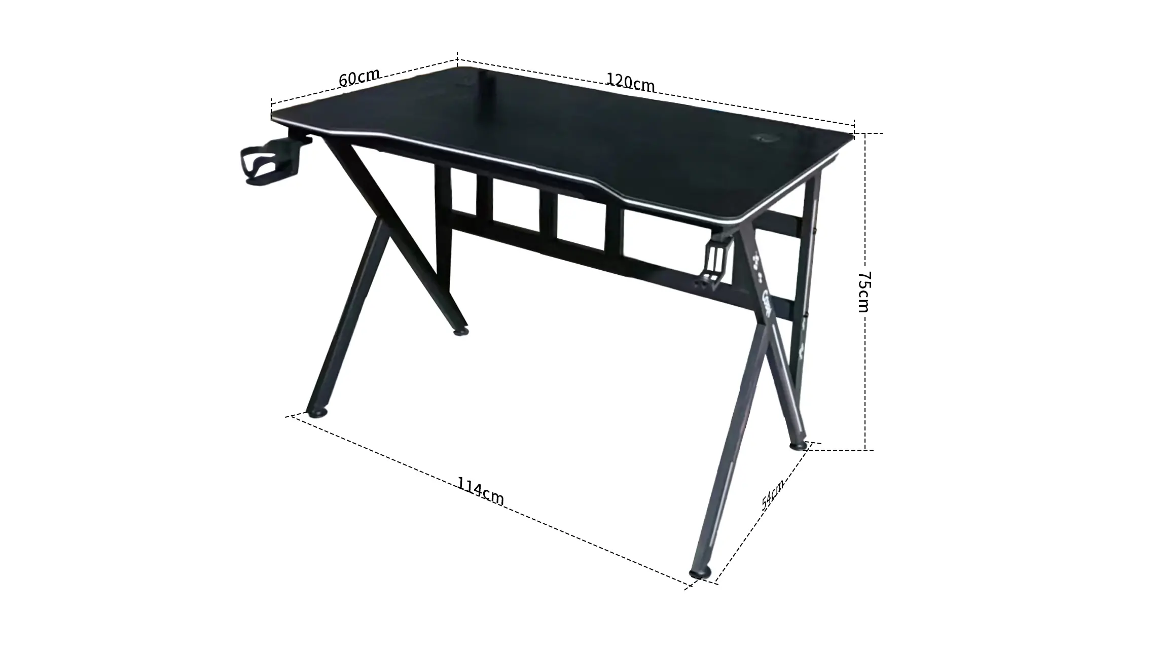 фото Геймерський ігровий стіл Cobra CR3009BK