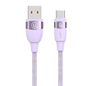 Kabel USAMS SJ631USB03 USB do USB-C 1,2m Fioletowy