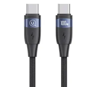 USAMS SJ632USB01 USB-C do USB-C 1,2m Czarny