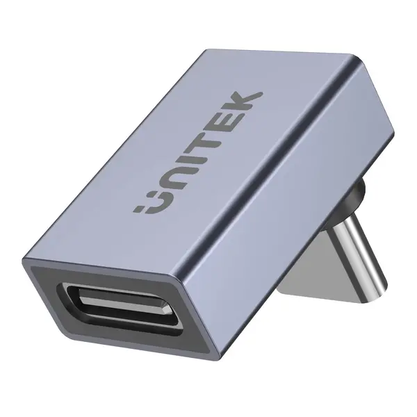 Adapter kątowy Unitek A1039GY01 USB-C na USB-C 40Gbps 240W
