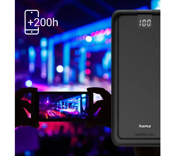 Hama 201711 Performance 24 24000mAh 15W Antracyt