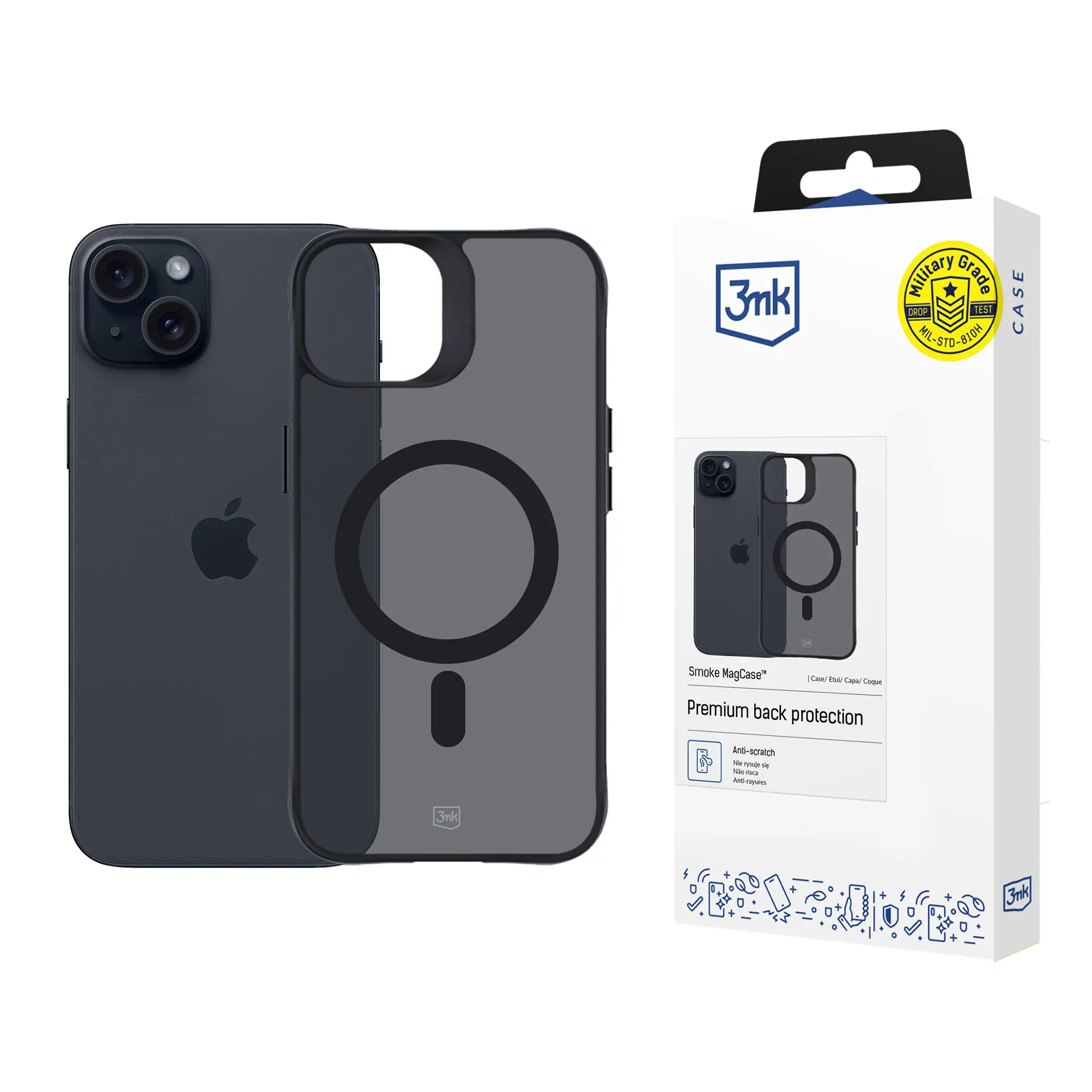 Etui 3mk Smoke MagCase do iPhone 15