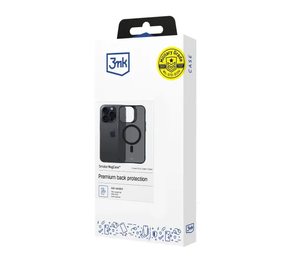 3mk Smoke MagCase do iPhone 15 Pro Max Czarny