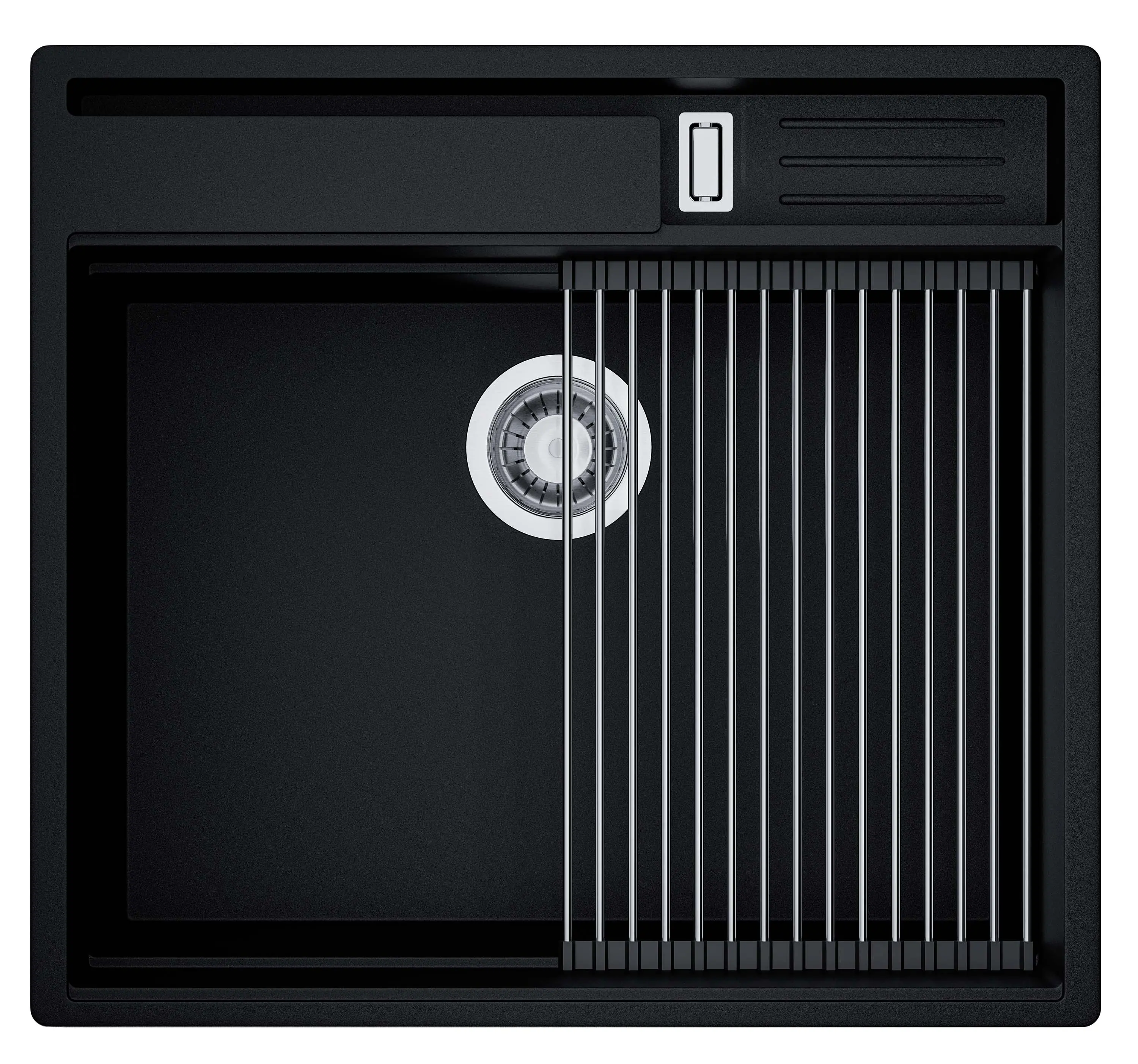 Zlewozmywak Globalo Silvano 60.1 Granitowy Czarny mat