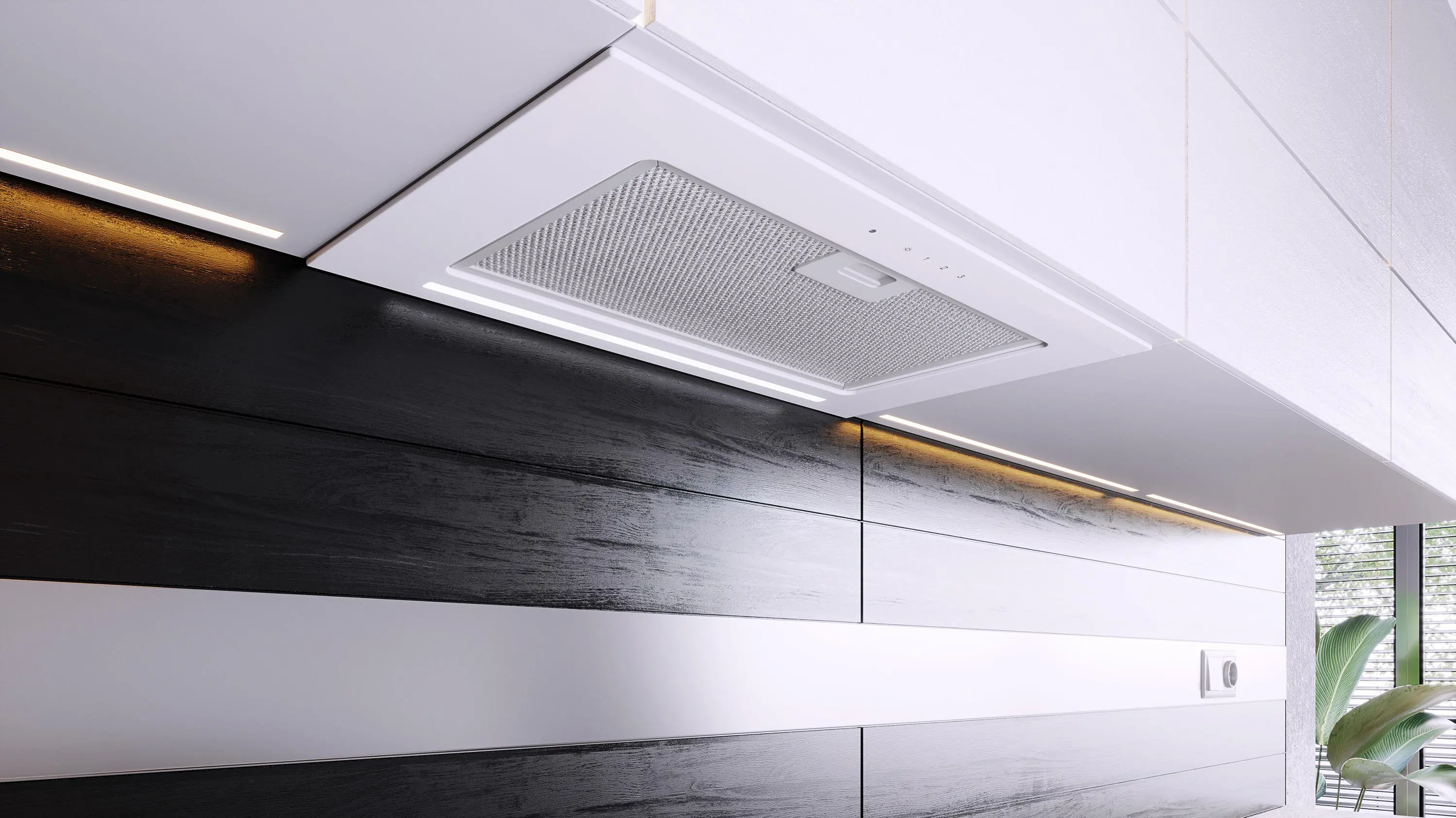 фото Витяжка вбудована SeeNERGY B-IN Line Easy 52 White