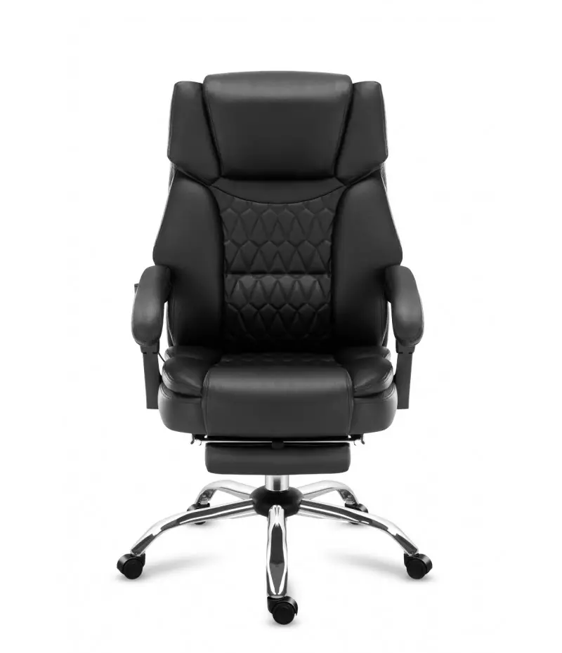 Fotel Mark Adler Boss 6.0 Biurowy z Masażerem do 130kg Skóra ECO Czarny