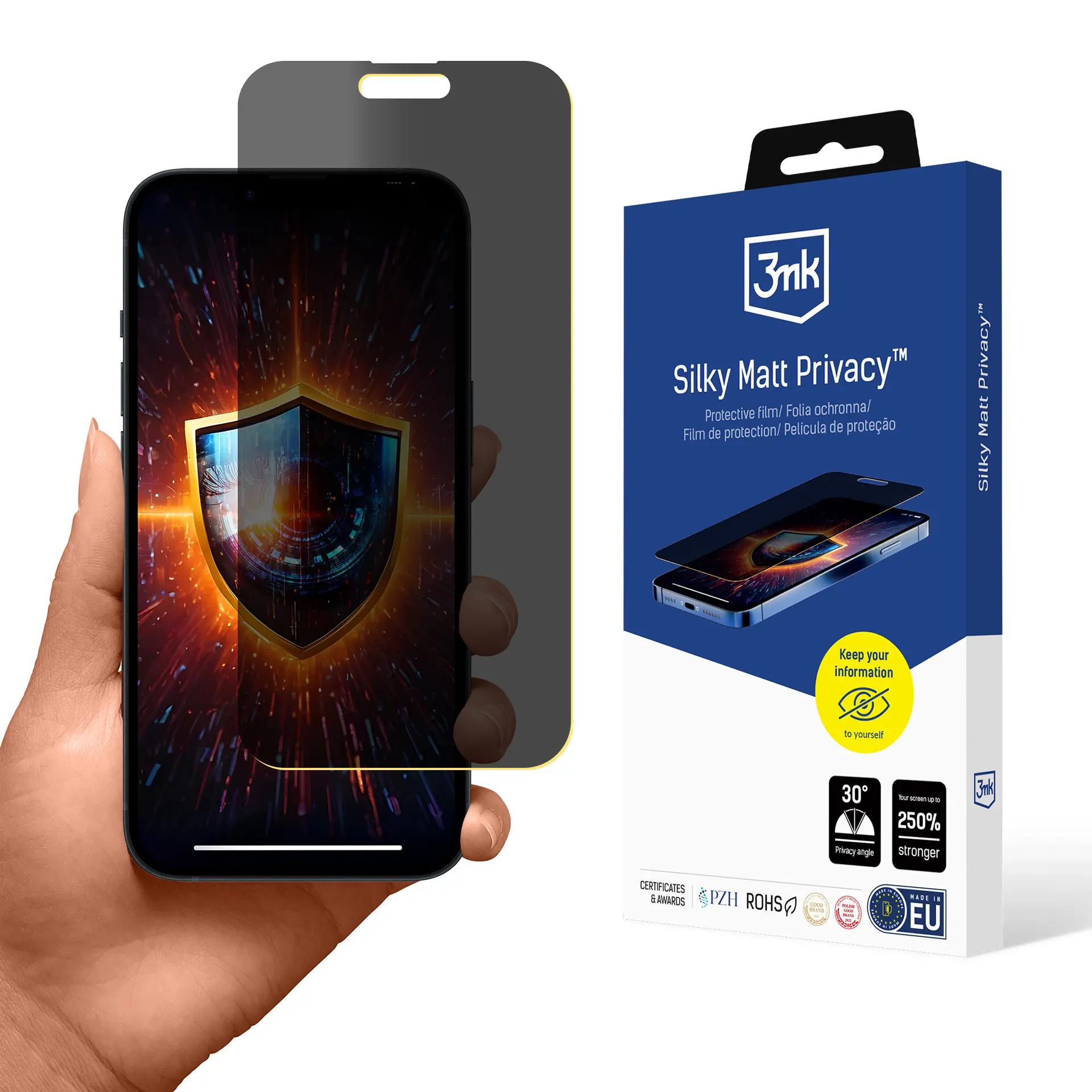 Folia ochronna 3mk Silky Matt Privacy do iPhone 15 Pro Max