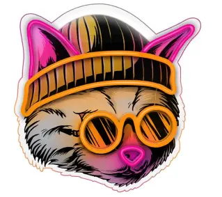 Forever Art LED Kot marzyciel FLA04