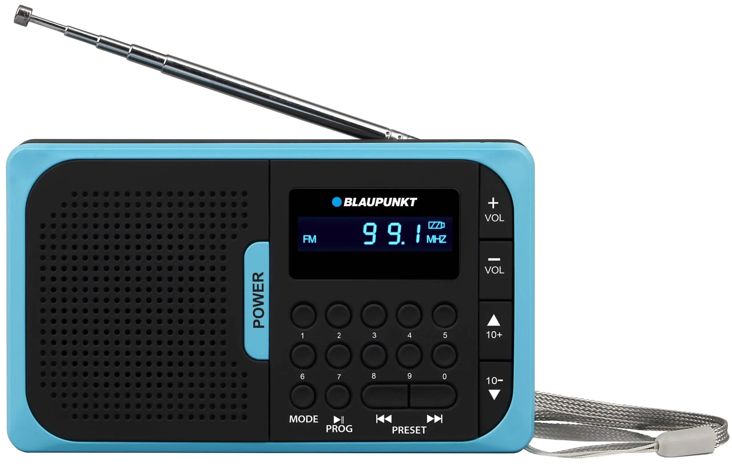 Radioodbiornik Blaupunkt PR5BL Radio FM Czarno-niebieski