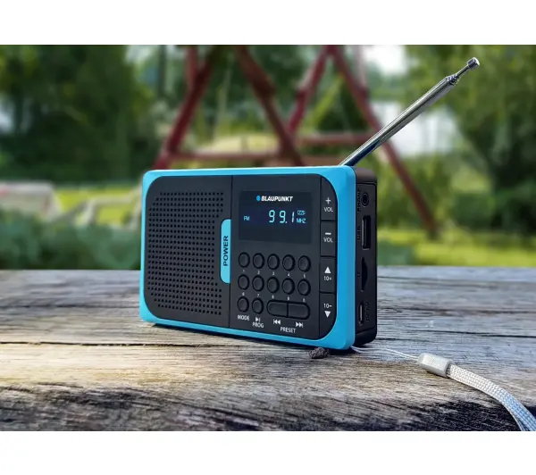 Blaupunkt PR5BL Radio FM Czarno-niebieski