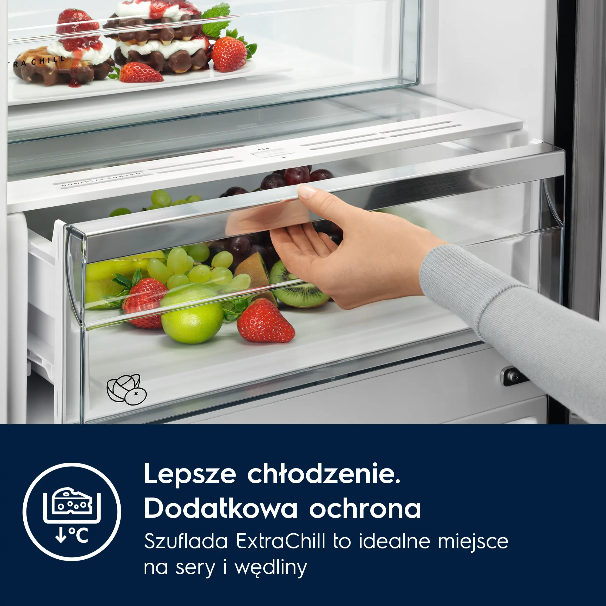Lodówka Electrolux 800 E8MNCC18S Zamrażarka no Frost 177,2cm