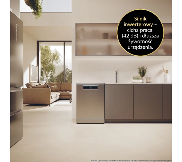 Haier I-Pro Shine Seria 5 XF 6B2M3PX 59,7cm Funkcje AI Automatyczne otwieranie drzwi Szuflada na sztućce  - TRZECI -55%, ALBO 5-TY ZA 1ZŁ - Kup na Raty - RRSO 0%