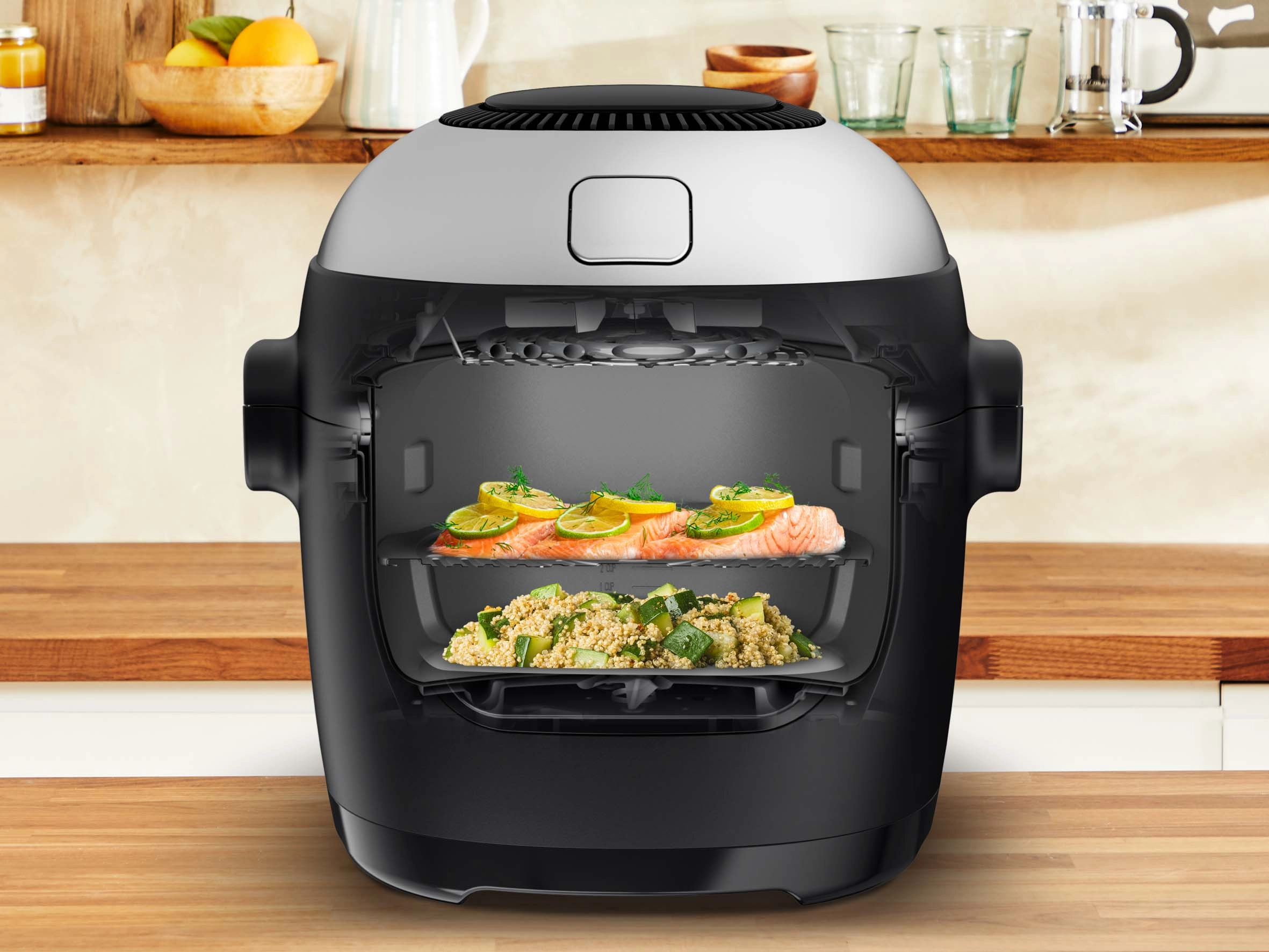 Tefal Airfryer Actifry MY741C 1334W 6l z mieszadlem i funkcja gotowania na parze