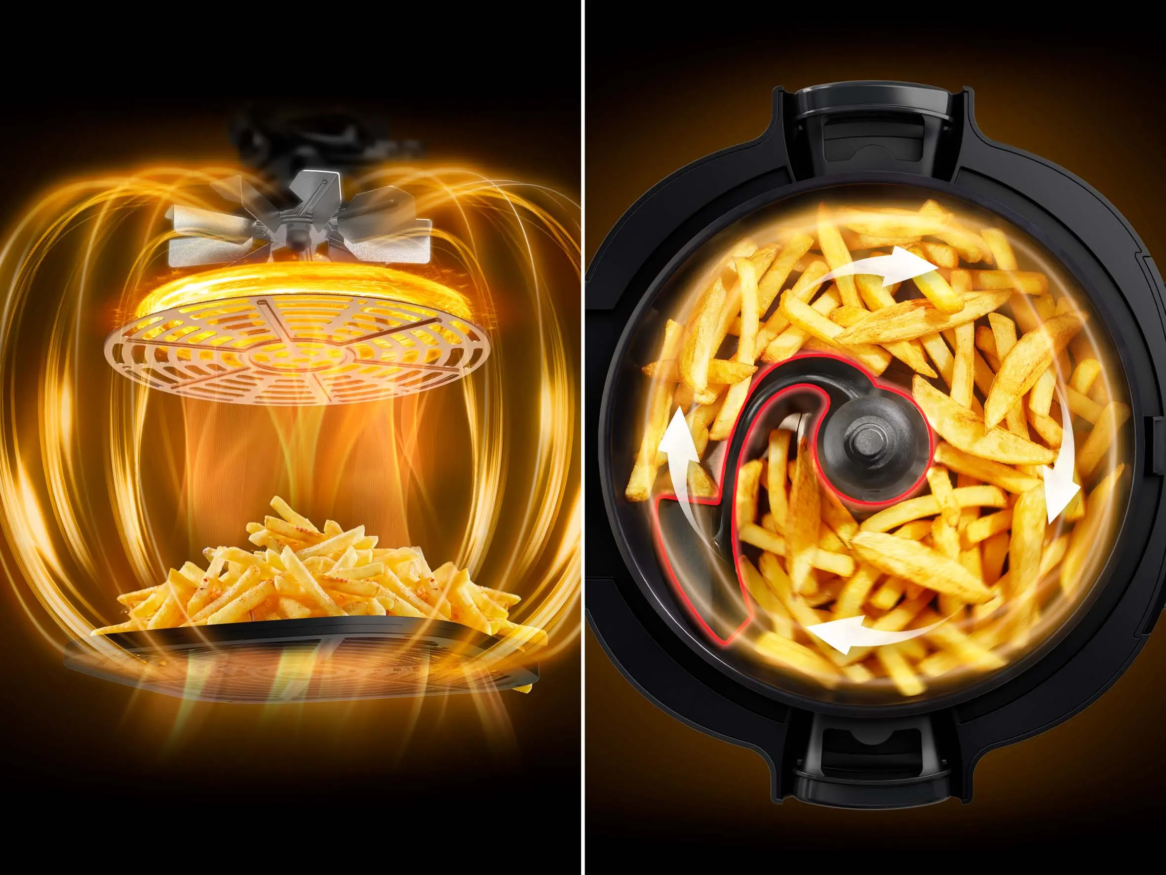 Tefal Airfryer Actifry MY741C 1334W 6l z mieszadlem i funkcja gotowania na parze