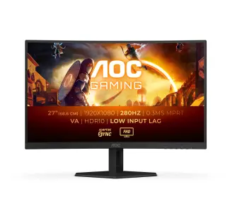 Monitor AOC C27G4ZXE 27" Full HD Fast VA 280Hz 0,3ms MPRT Zakrzywiony Gamingowy