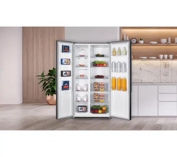 MPM SBS MPM-427-SBS-05/NL Pełny No Frost 177cm Komora świeżości Białe szkło - Kup na Raty - RRSO 0%