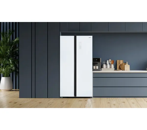 MPM SBS MPM-427-SBS-05/NL Pełny No Frost 177cm Komora świeżości Białe szkło - Kup na Raty - RRSO 0%