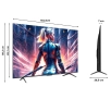 Telewizor TCL 65C72B 65" QLED 4K 144Hz Google TV Dolby Vision 2.1 ONKYO Dolby Atmos DTS X HDMI 2.1 DVB-T2