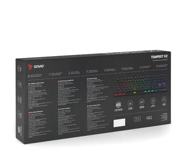 Savio Tempest X2 Outemu Blue Czarny