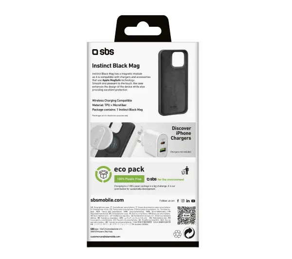 SBS Instinct MagSafe do iPhone 16 Pro Czarny