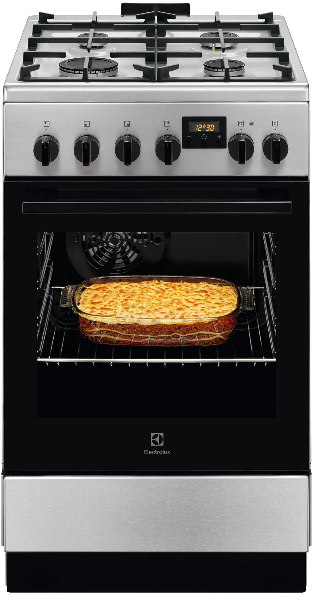 Kuchnia gazowo-elektryczna Electrolux 500 LKK540222X Termoobieg