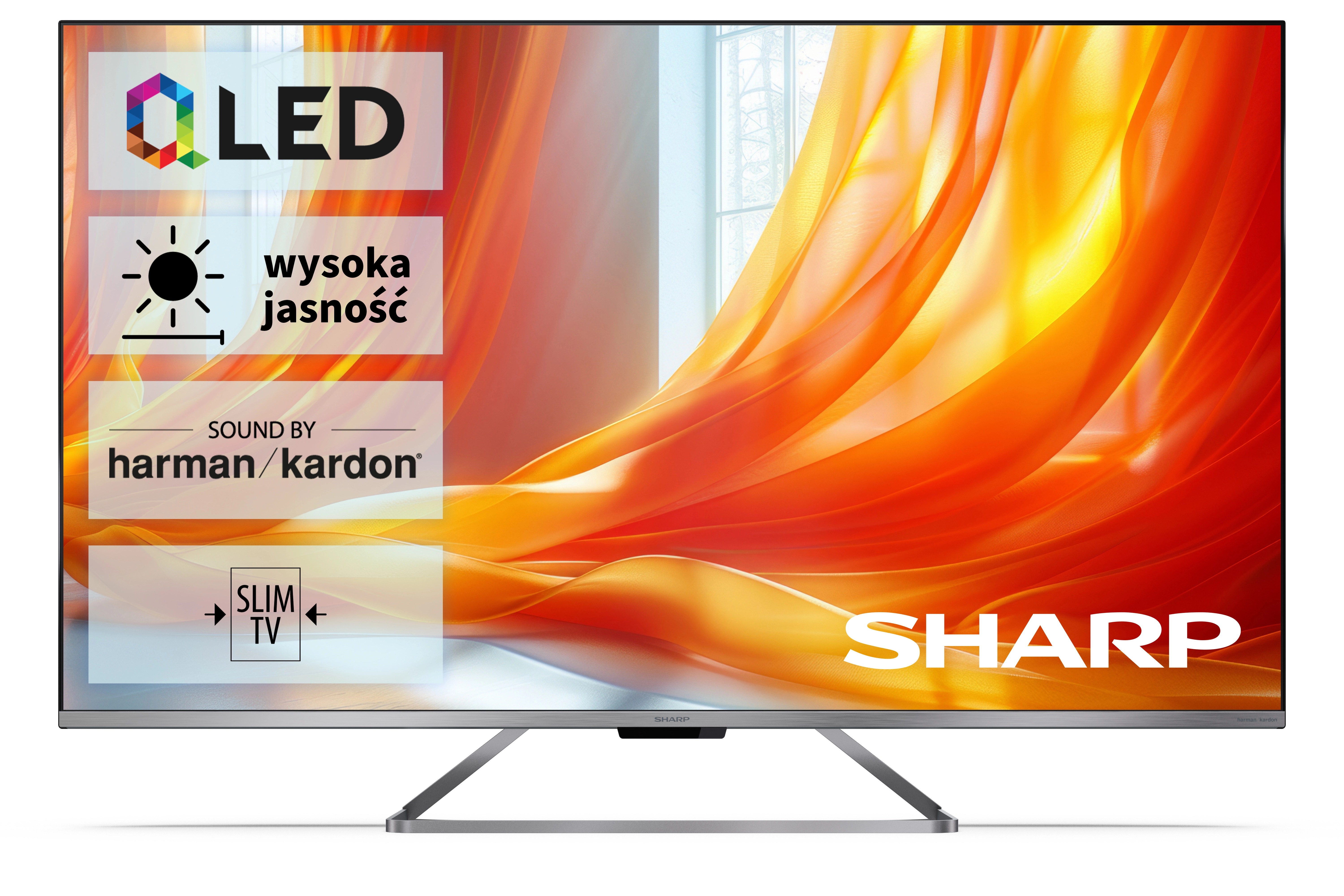 Telewizor Sharp 55GP7765E 55" QLED 4K Google TV Dolby Vision Dolby Atmos HDMI 2.1 DVB-T2