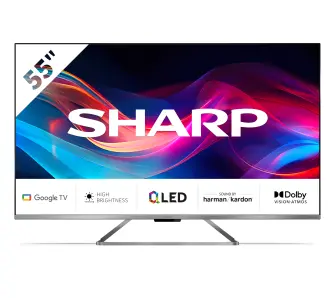 Telewizor Sharp 55GP7765E 55" QLED 4K Google TV Dolby Vision Dolby Atmos HDMI 2.1 DVB-T2