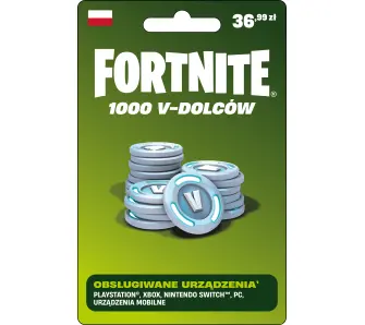 Doładowanie Fortnite 1000 V-dolców [bon agencyjny] Obecnie dostępne tylko w sklepach stacjonarnych