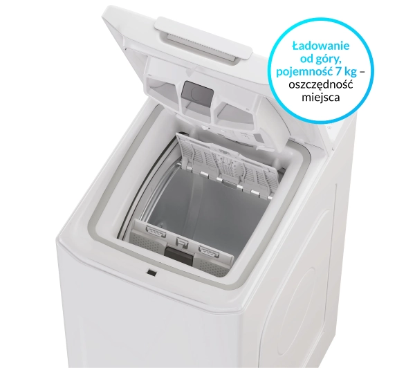 Candy ProWash 300 TCAS075D3-S Funkcje AI 7kg 1000obr/min Zdalne sterowanie - Kup na Raty - RRSO 0%