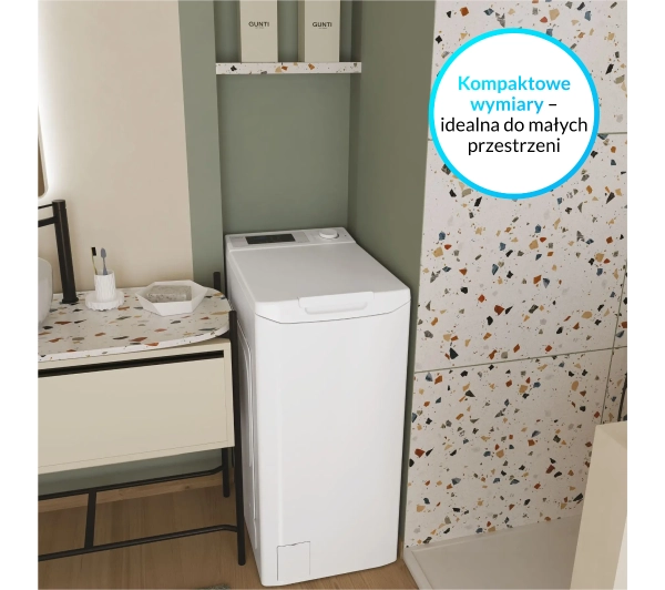 Candy ProWash 300 TCAS075D3-S Funkcje AI 7kg 1000obr/min Zdalne sterowanie - Kup na Raty - RRSO 0%