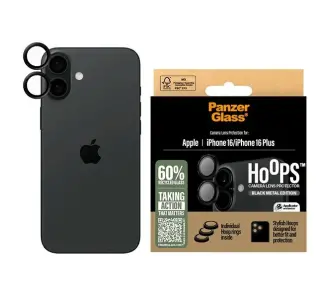 Szkło hartowane PanzerGlass Black Lens Protector do iPhone 16