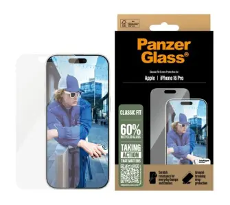 Szkło hartowane PanzerGlass Screen Protector Classic Fit do iPhone 16 Pro