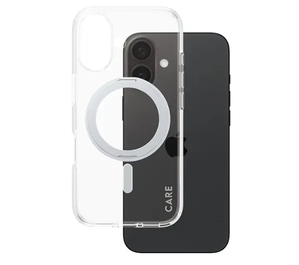 PanzerGlass Kickstand Case MagSafe do iPhone 16 Srebrny